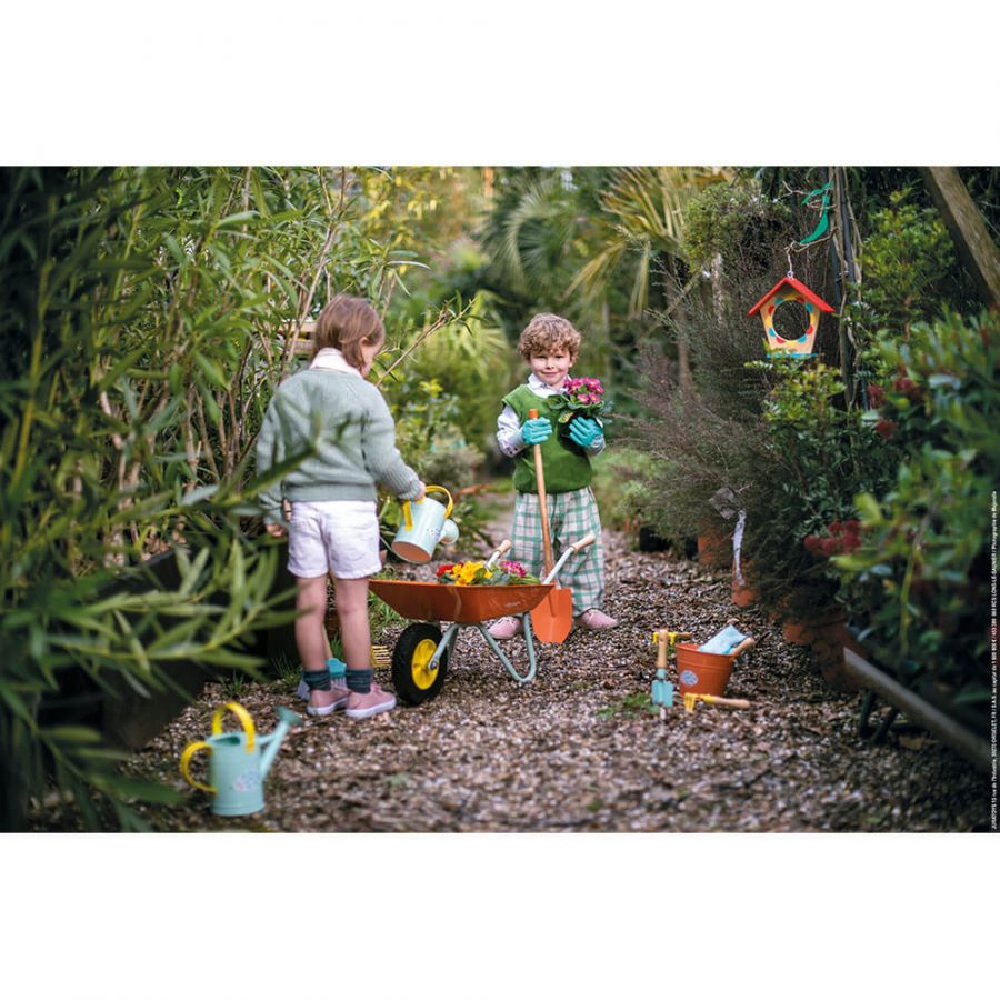 CARRETILLA DE METAL HAPPY GARDEN - Imagen 2